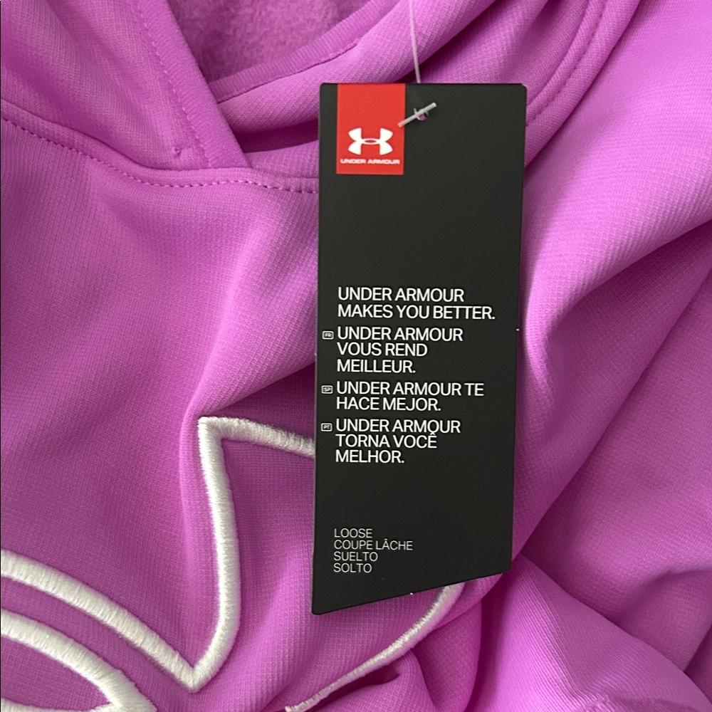 Under Armour Women's Purple Hoodie - Picture 4 of 4